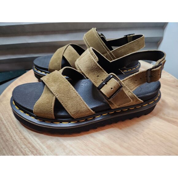 Dr. Martens Voss II | Bronx Suede Sandals | DMS Olive | Women's size 11 - Picture 7 of 14